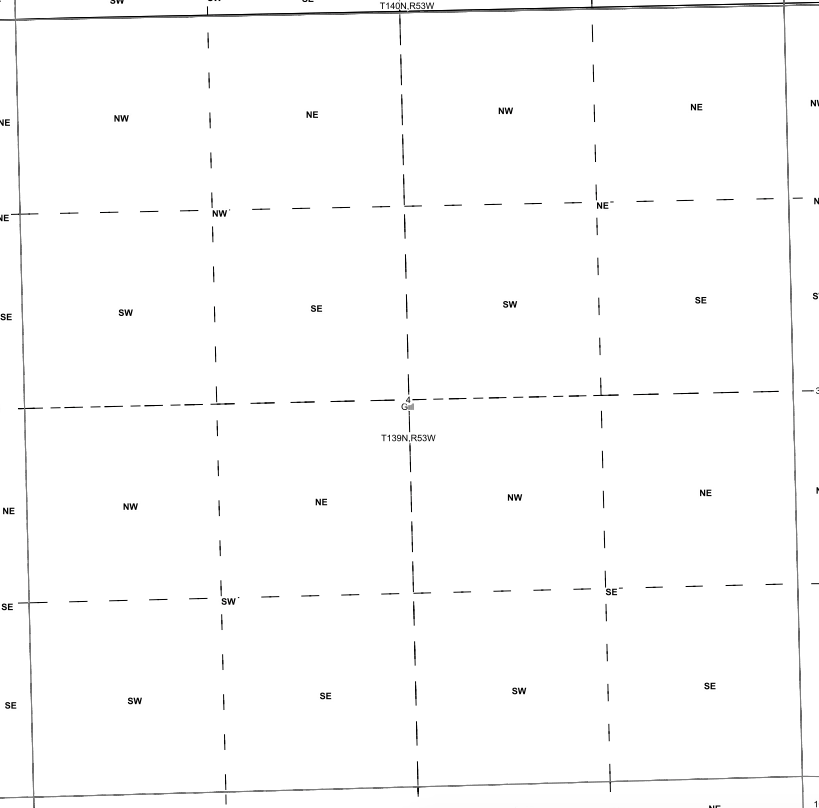 Click to zoom in. quarter sections