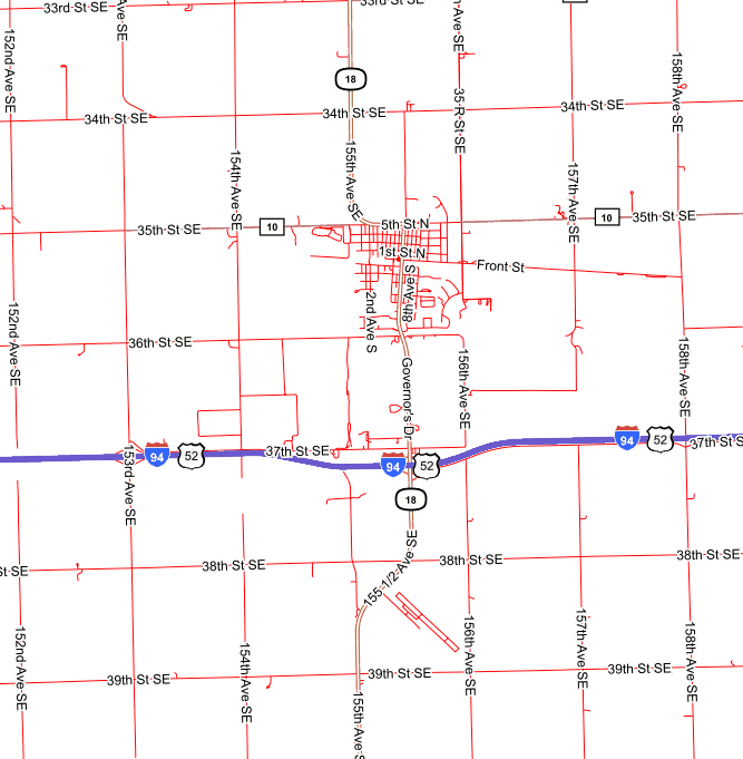 Click to zoom in. roads